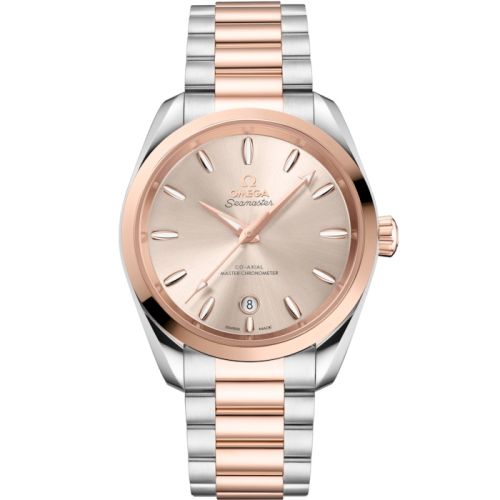 Omega Seamaster Aqua Terra 150M Shades Master Chronometer 38 Stainless Steel - Sedna Gold / Linen / Bracelet